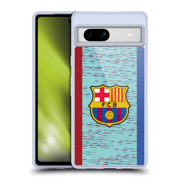 FC Barcelona 2023/24 Crest Kit Third Soft Gel Case for Google Pixel 7a