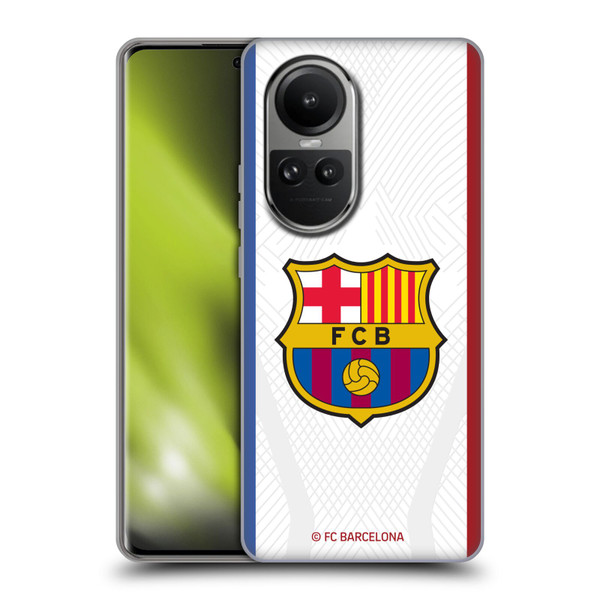 FC Barcelona 2023/24 Crest Kit Away Soft Gel Case for OPPO Reno10 5G / Reno10 Pro 5G