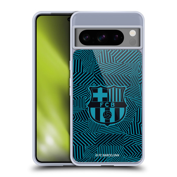 FC Barcelona Crest Black Soft Gel Case for Google Pixel 8 Pro