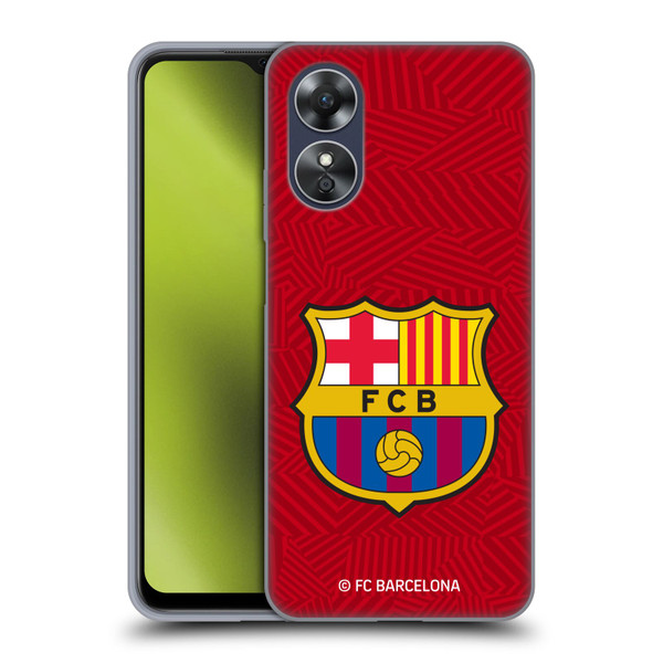 FC Barcelona Crest Red Soft Gel Case for OPPO A17