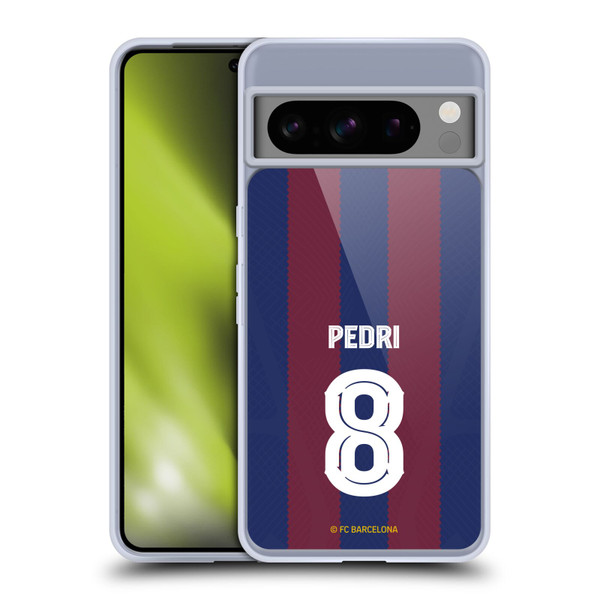 FC Barcelona 2023/24 Players Home Kit Pedri Soft Gel Case for Google Pixel 8 Pro