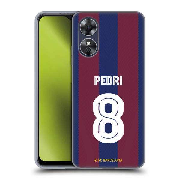 FC Barcelona 2023/24 Players Home Kit Pedri Soft Gel Case for OPPO A17
