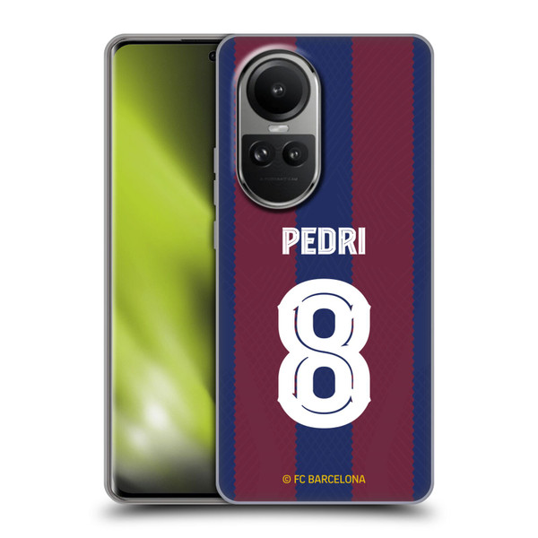 FC Barcelona 2023/24 Players Home Kit Pedri Soft Gel Case for OPPO Reno10 5G / Reno10 Pro 5G
