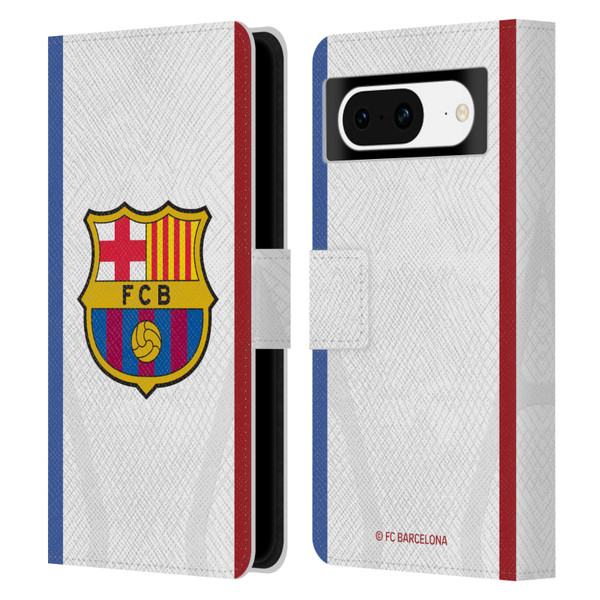 FC Barcelona 2023/24 Crest Kit Away Leather Book Wallet Case Cover For Google Pixel 8