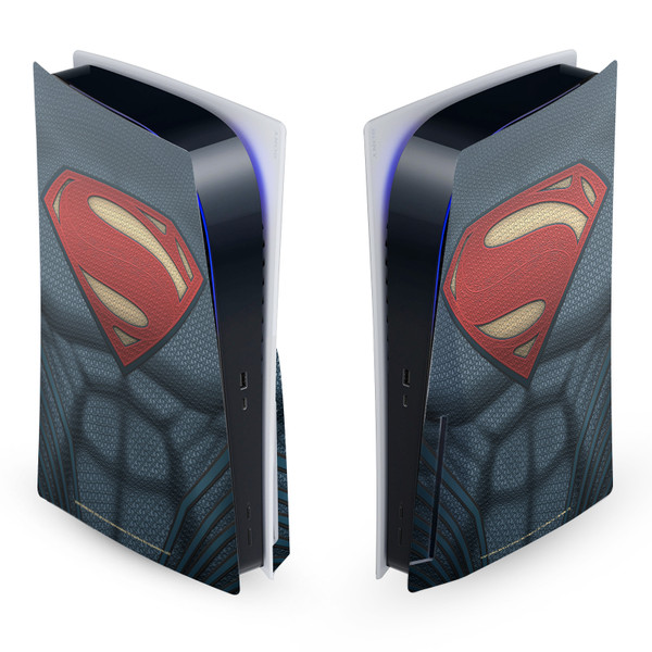 Batman V Superman: Dawn of Justice Graphics Superman Costume Vinyl Sticker Skin Decal Cover for Sony PS5 Disc Edition Console