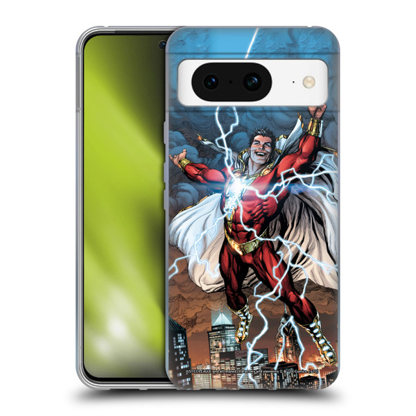 Justice League DC Comics Shazam Comic Book Art Issue #1 Variant 2019 Soft Gel Case for Google Pixel 8