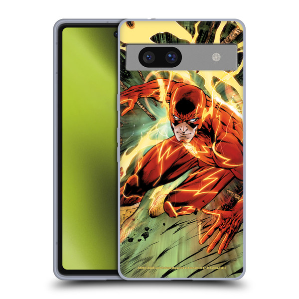 Justice League DC Comics The Flash Comic Book Cover New 52 #9 Soft Gel Case for Google Pixel 7a