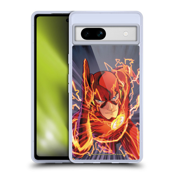 Justice League DC Comics The Flash Comic Book Cover Vol 1 Move Forward Soft Gel Case for Google Pixel 7a