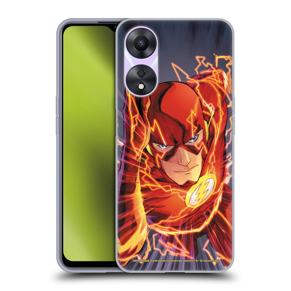 Justice League DC Comics The Flash Comic Book Cover Vol 1 Move Forward Soft Gel Case for OPPO A78 5G