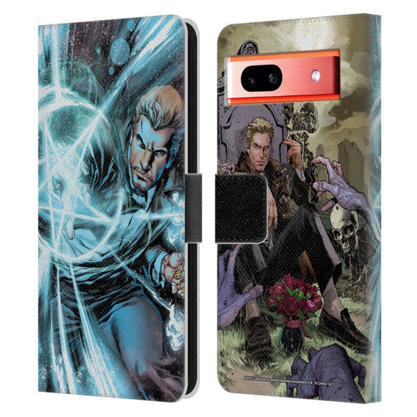 Justice League DC Comics Dark Comic Art Constantine #1 Leather Book Wallet Case Cover For Google Pixel 7a