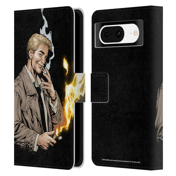 Justice League DC Comics Dark Comic Art Constantine #0 Leather Book Wallet Case Cover For Google Pixel 8