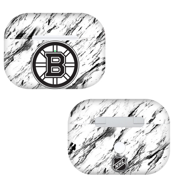 NHL Boston Bruins Marble Vinyl Sticker Skin Decal Cover for Apple AirPods Pro Charging Case