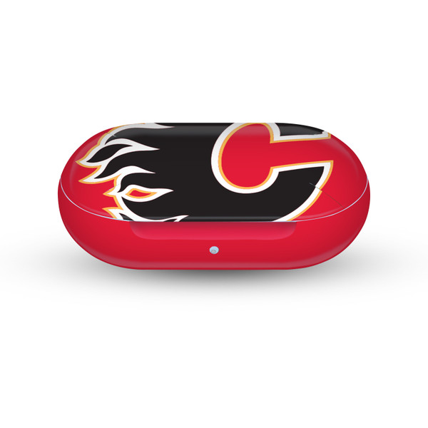 NHL Calgary Flames Oversized Vinyl Sticker Skin Decal Cover for Samsung Galaxy Buds / Buds Plus