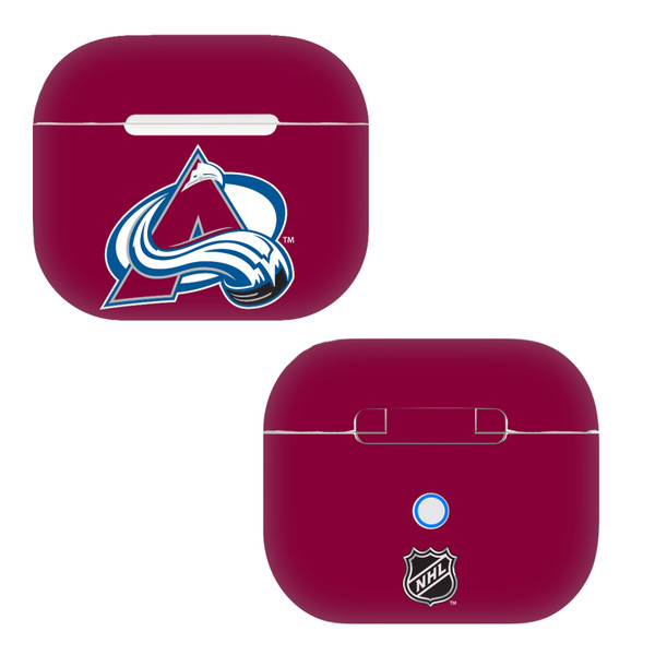 NHL Colorado Avalanche Plain Vinyl Sticker Skin Decal Cover for Apple AirPods 3 3rd Gen Charging Case