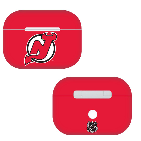 NHL New Jersey Devils Plain Vinyl Sticker Skin Decal Cover for Apple AirPods Pro Charging Case