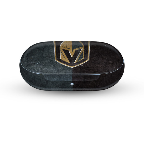 NHL Vegas Golden Knights Half Distressed Vinyl Sticker Skin Decal Cover for Samsung Galaxy Buds / Buds Plus