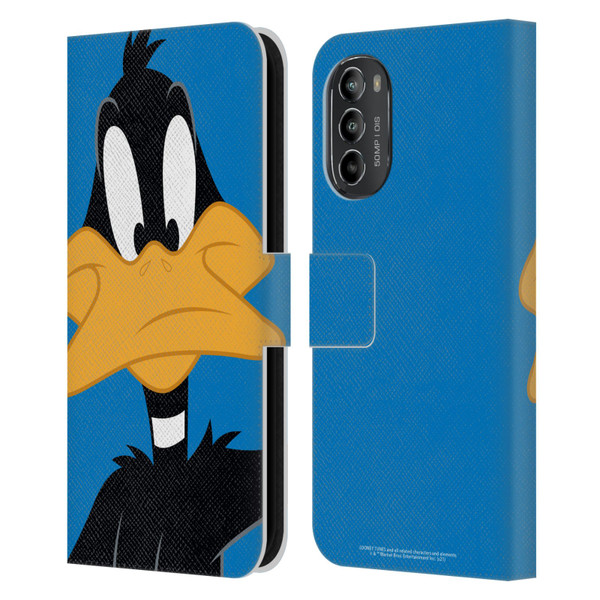 Looney Tunes Characters Daffy Duck Leather Book Wallet Case Cover For Motorola Moto G82 5G