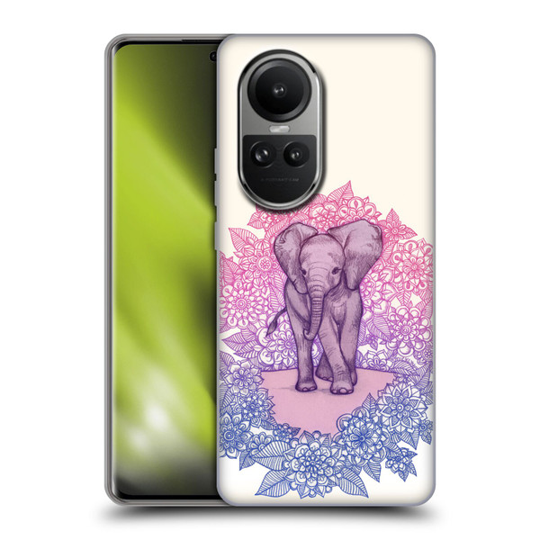 Micklyn Le Feuvre Animals Cute Baby Elephant Soft Gel Case for OPPO Reno10 5G / Reno10 Pro 5G