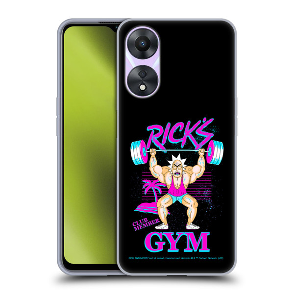 Rick And Morty Season 1 & 2 Graphics Rick's Gym Soft Gel Case for OPPO A78 5G