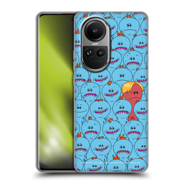 Rick And Morty Season 4 Graphics Mr. Meeseeks Pattern Soft Gel Case for OPPO Reno10 5G / Reno10 Pro 5G