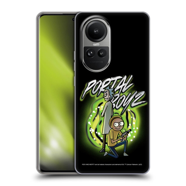 Rick And Morty Season 5 Graphics Portal Boyz Soft Gel Case for OPPO Reno10 5G / Reno10 Pro 5G