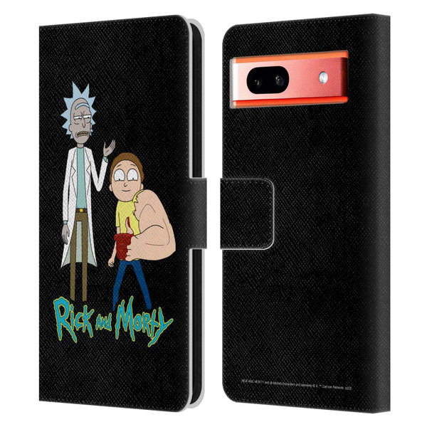 Rick And Morty Season 3 Character Art Rick and Morty Leather Book Wallet Case Cover For Google Pixel 7a