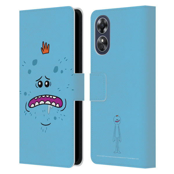 Rick And Morty Season 4 Graphics Mr. Meeseeks Leather Book Wallet Case Cover For OPPO A17