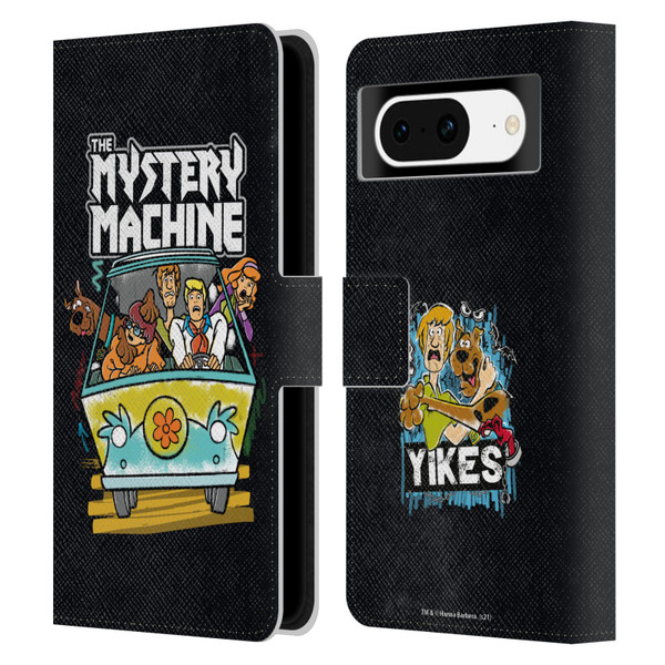 Scooby-Doo Mystery Inc. Grunge Mystery Machine Leather Book Wallet Case Cover For Google Pixel 8