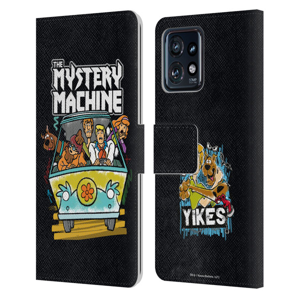 Scooby-Doo Mystery Inc. Grunge Mystery Machine Leather Book Wallet Case Cover For Motorola Moto Edge 40 Pro