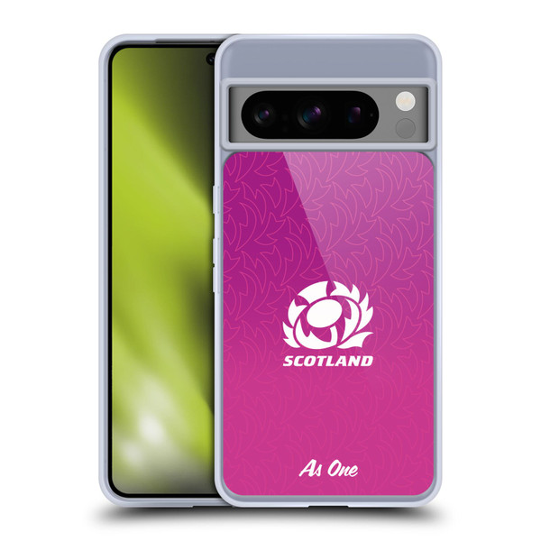 Scotland Rugby Graphics Gradient Pattern Soft Gel Case for Google Pixel 8 Pro