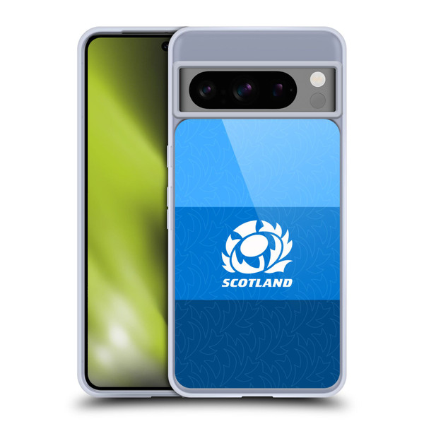 Scotland Rugby Graphics Stripes Pattern Soft Gel Case for Google Pixel 8 Pro