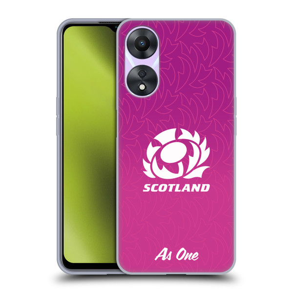 Scotland Rugby Graphics Gradient Pattern Soft Gel Case for OPPO A78 5G
