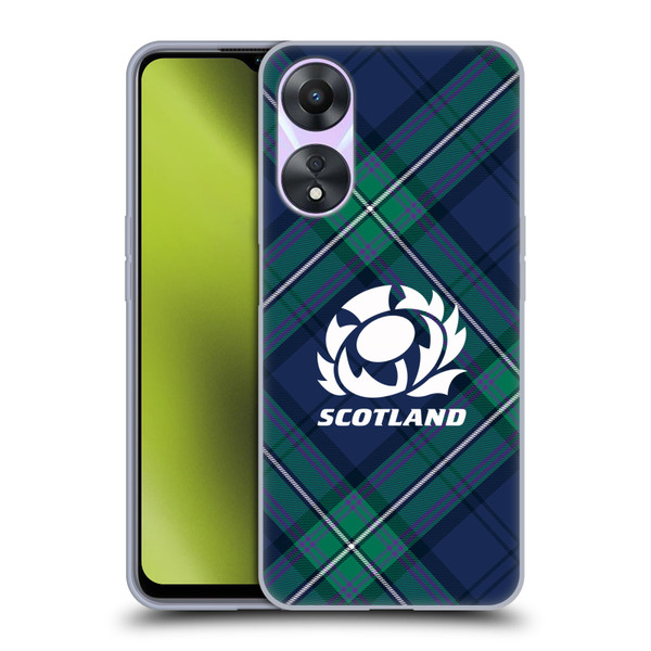 Scotland Rugby Graphics Tartan Oversized Soft Gel Case for OPPO A78 5G