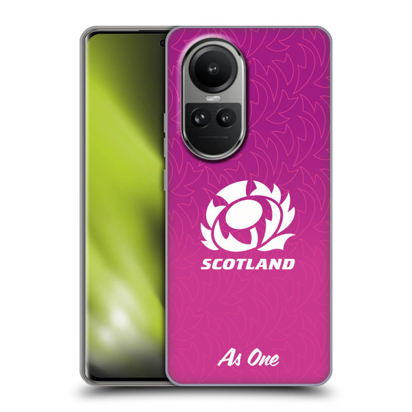 Scotland Rugby Graphics Gradient Pattern Soft Gel Case for OPPO Reno10 5G / Reno10 Pro 5G