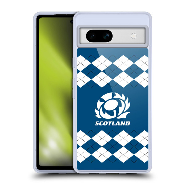 Scotland Rugby Logo 2 Argyle Soft Gel Case for Google Pixel 7a