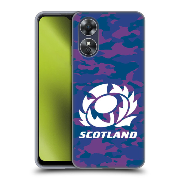Scotland Rugby Logo 2 Camouflage Soft Gel Case for OPPO A17