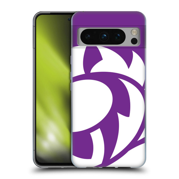 Scotland Rugby Oversized Thistle Purple Heather Soft Gel Case for Google Pixel 8 Pro