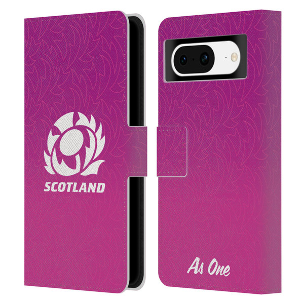 Scotland Rugby Graphics Gradient Pattern Leather Book Wallet Case Cover For Google Pixel 8