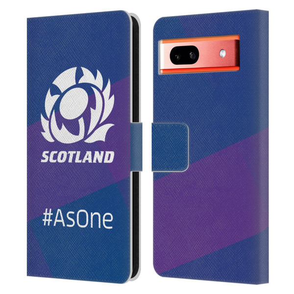 Scotland Rugby Logo 2 As One Leather Book Wallet Case Cover For Google Pixel 7a