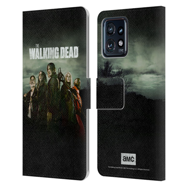 AMC The Walking Dead Season 11 Key Art Poster Leather Book Wallet Case Cover For Motorola Moto Edge 40 Pro