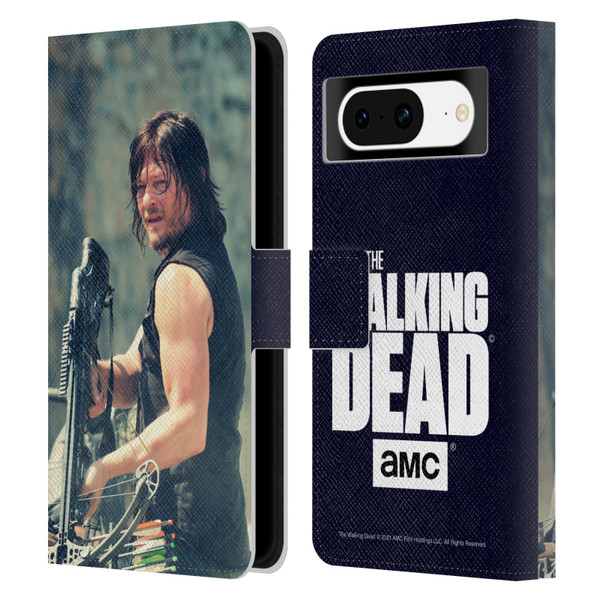 AMC The Walking Dead Daryl Dixon Archer Leather Book Wallet Case Cover For Google Pixel 8