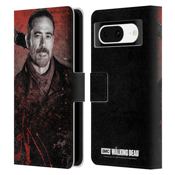 AMC The Walking Dead Negan Lucille 2 Leather Book Wallet Case Cover For Google Pixel 8