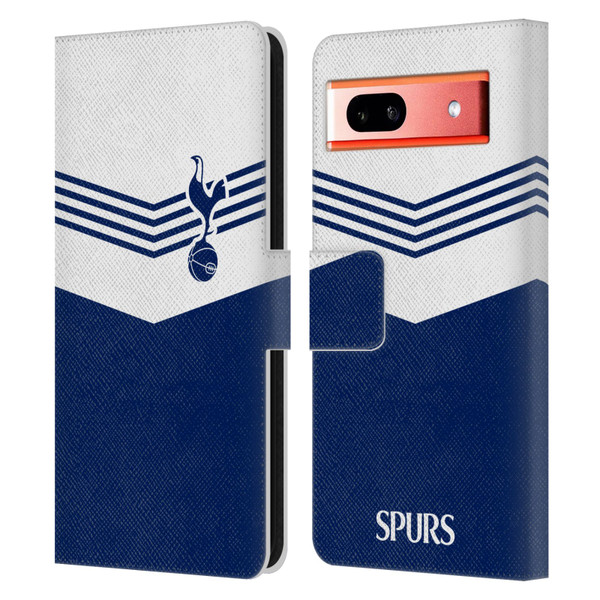 Tottenham Hotspur F.C. Badge 1978 Stripes Leather Book Wallet Case Cover For Google Pixel 7a