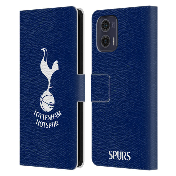 Tottenham Hotspur F.C. Badge Cockerel Leather Book Wallet Case Cover For Motorola Moto G73 5G