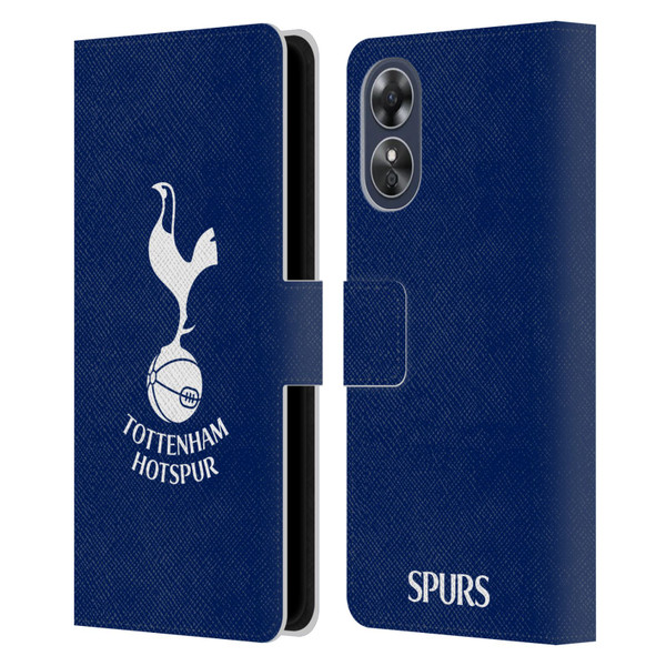 Tottenham Hotspur F.C. Badge Cockerel Leather Book Wallet Case Cover For OPPO A17