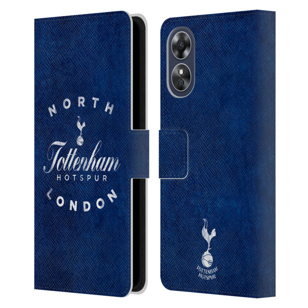 Tottenham Hotspur F.C. Badge North London Leather Book Wallet Case Cover For OPPO A17