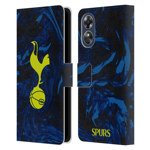 Tottenham Hotspur F.C. 2021/22 Badge Kit Away Leather Book Wallet Case Cover For OPPO A17