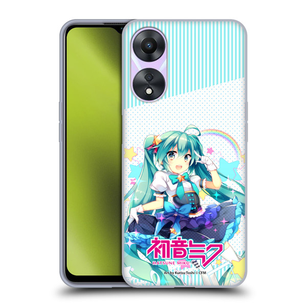 Hatsune Miku Graphics Stars And Rainbow Soft Gel Case for OPPO A78 5G