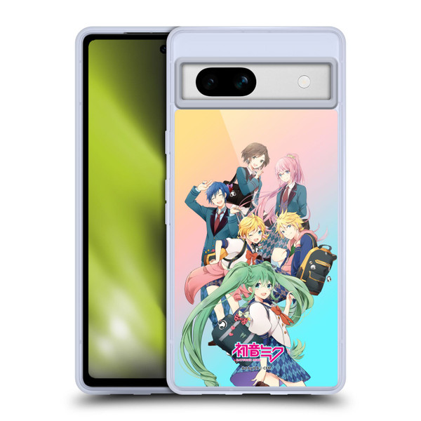 Hatsune Miku Virtual Singers High School Soft Gel Case for Google Pixel 7a