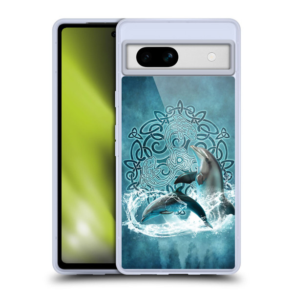 Brigid Ashwood Celtic Wisdom Dolphin Soft Gel Case for Google Pixel 7a